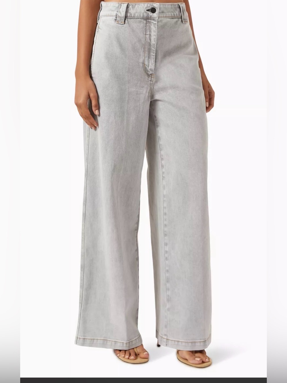 NWOT Saint Art Amber Denim Pant Powder Grey Size 29 $265
